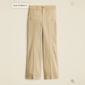 Nwt J.crew Charley Kickout Cropped Pant In Chino 30 Beige Buckthorn